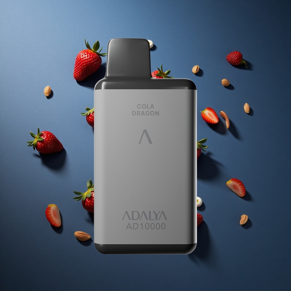 Adalya AD 10000 Puffs Φράουλα Splash Χρώμα Διαστήματος Γκρι 14 ml 2% Νικοτίνη