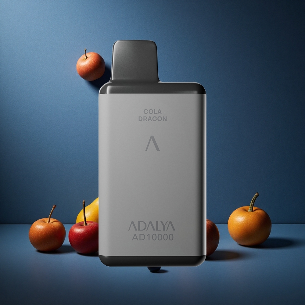Adalya AD 10000 Puffs Απορριπτέο Vape Κολα Δράκος Χρώμα Διαστήματος Γκρι USB-C