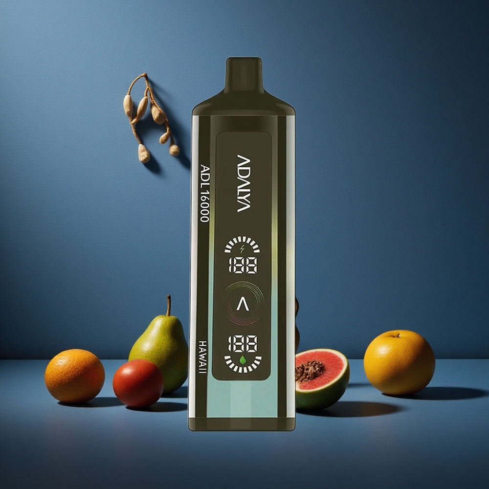 Adalya ADL 16000 PRO Puffs Απορριπτόμενο Vape Χαβάη (Χρώμα: Τρίχρωμο Γραδιαίο Γυαλιστερό)