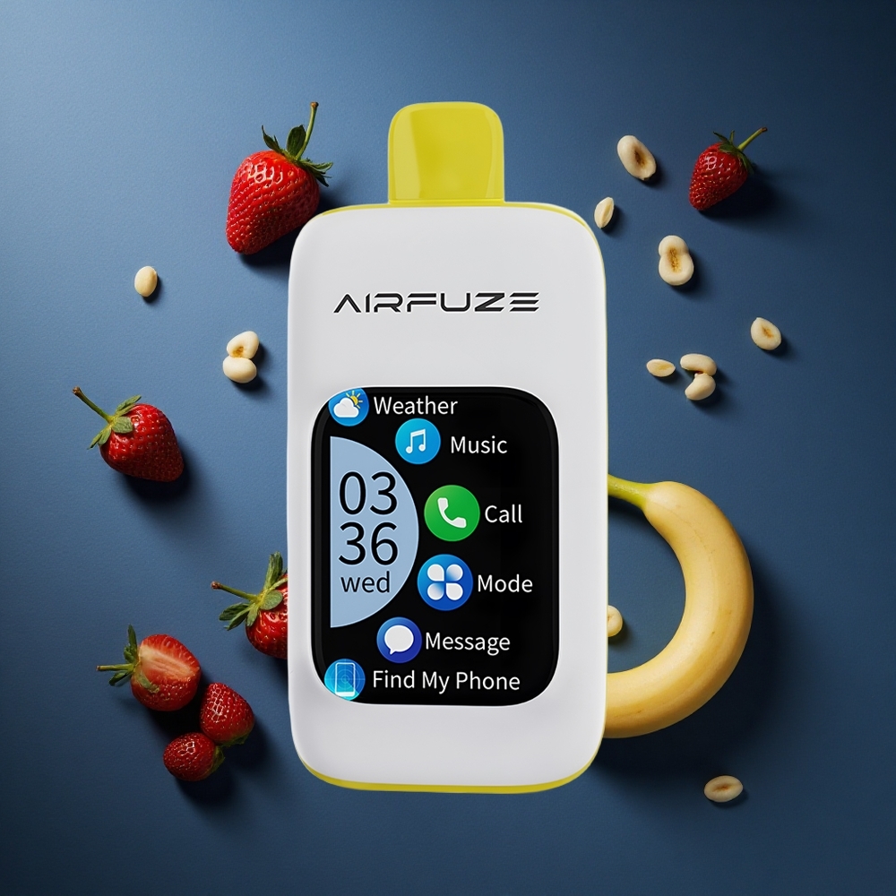 AirFuze Smart 30000 Puffs Vape μιας χρήσης Φράουλα Μπανάνα 900mAh