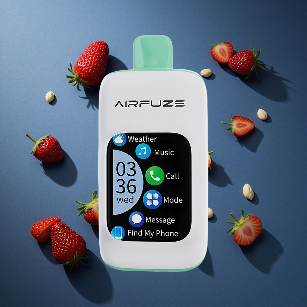 AirFuze Smart 30000 Puffs Vape μιας χρήσης Φράουλα Καλοκαίρι TFT 2.01"