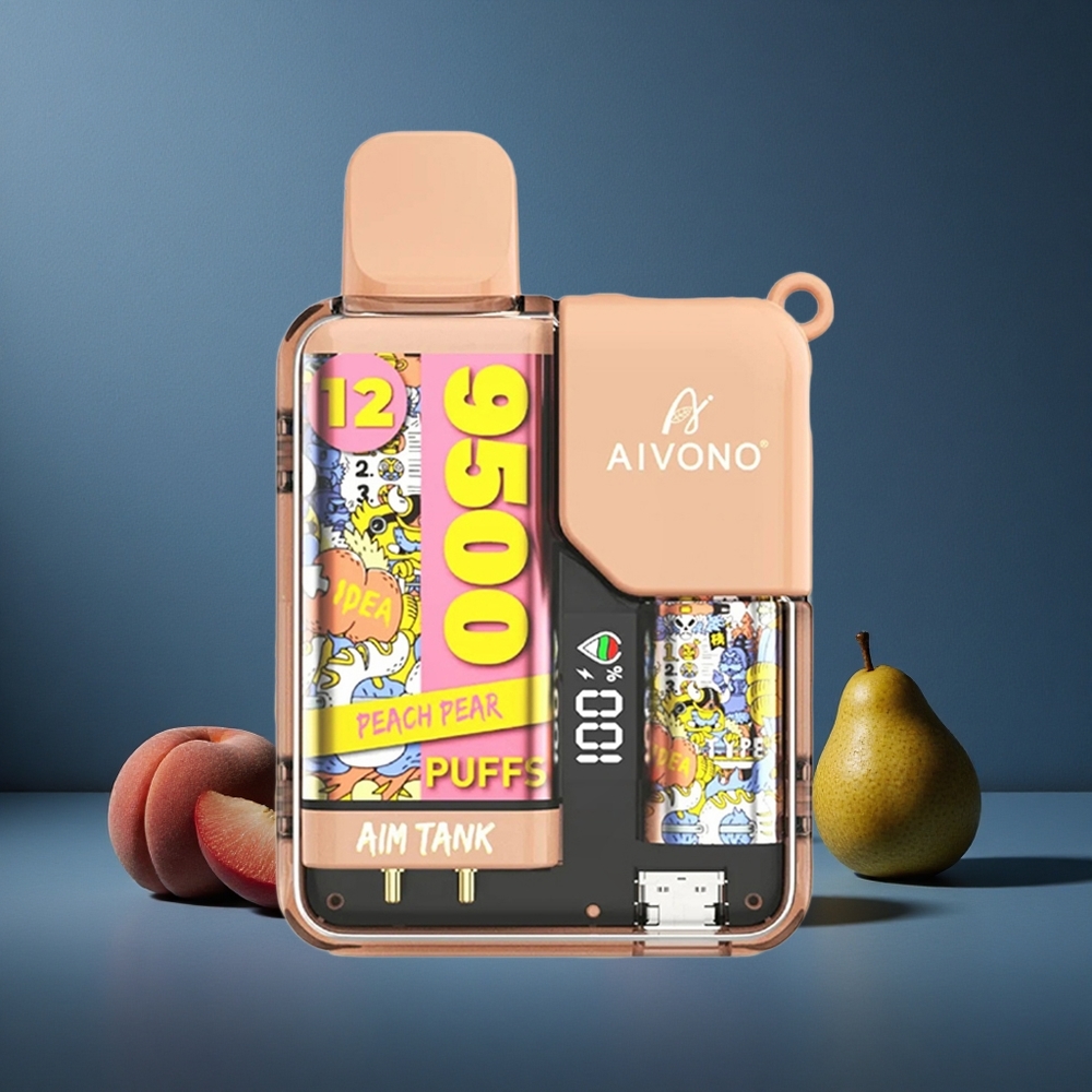 Aivono AIM-TANK 9500 Puffs Ροδάκινο Αχλάδι 18ml LCD