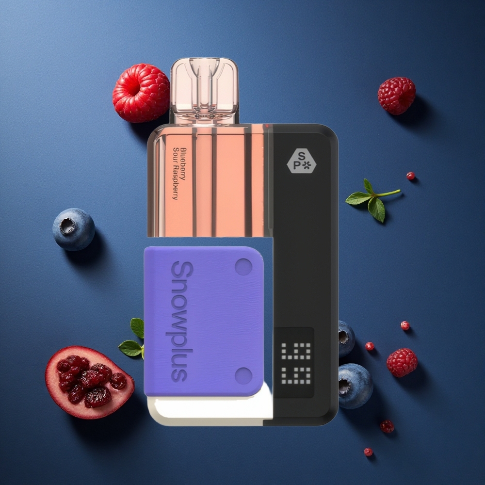 Snowplus Swift 15000 Πύλες Pod Kit Μπλε Βατόμουρο Ξινή Σμέουρα 2+10ml Dual Mesh