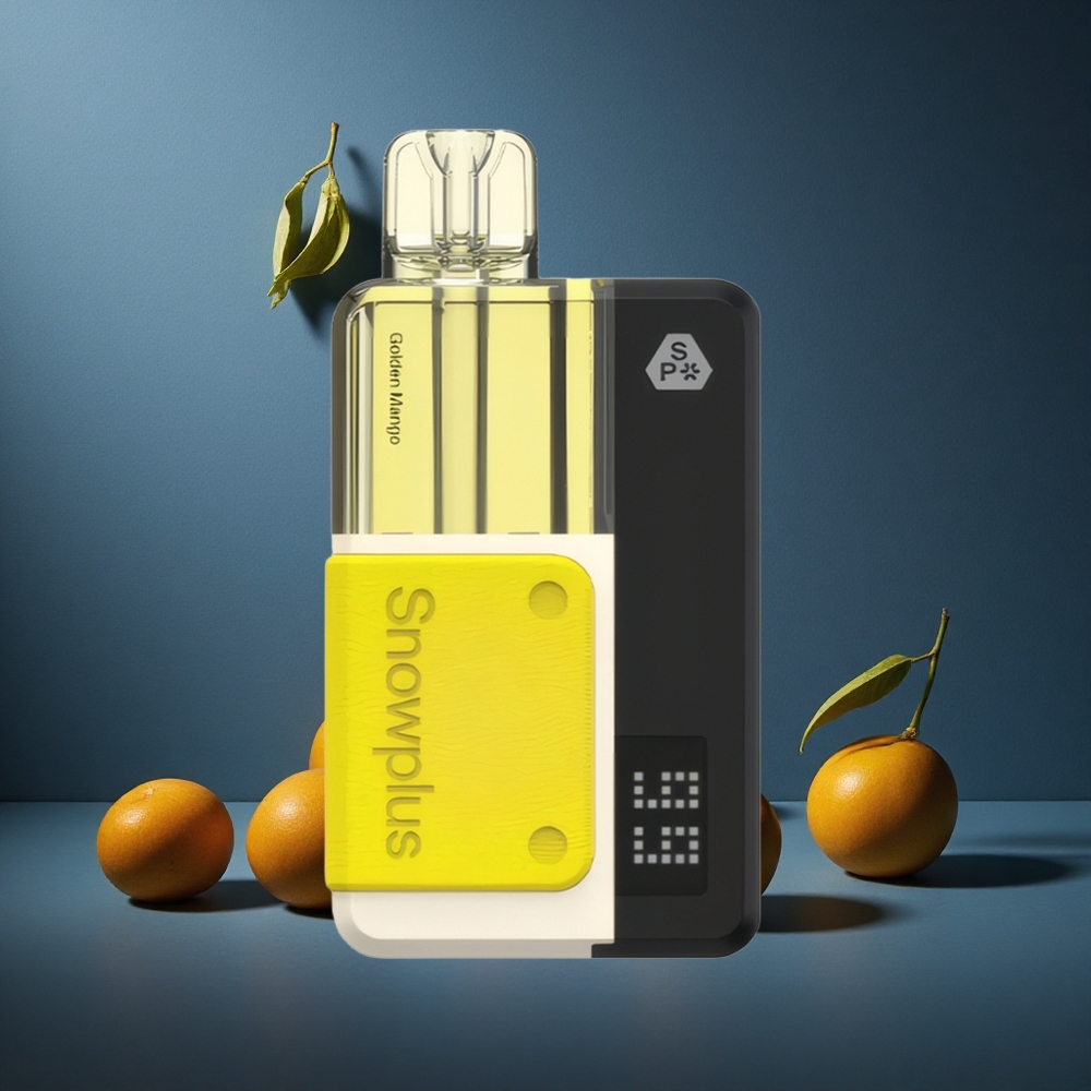 Snowplus Swift 15000 Puffs Kit Χρυσό Mango με 2+10ml και Dual Mesh