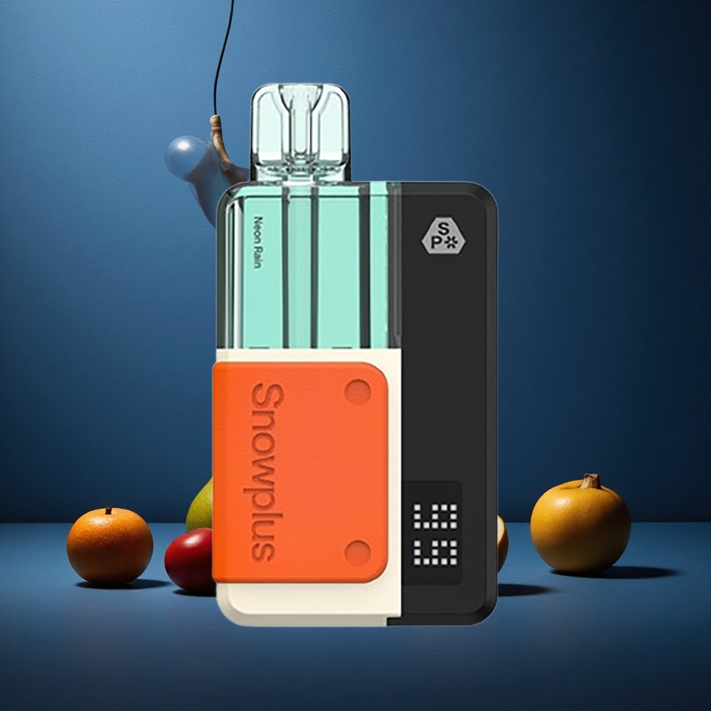 Snowplus Swift 5000 Puffs Διπλό Πλέγμα 1000 mAh Neon Ομβρος