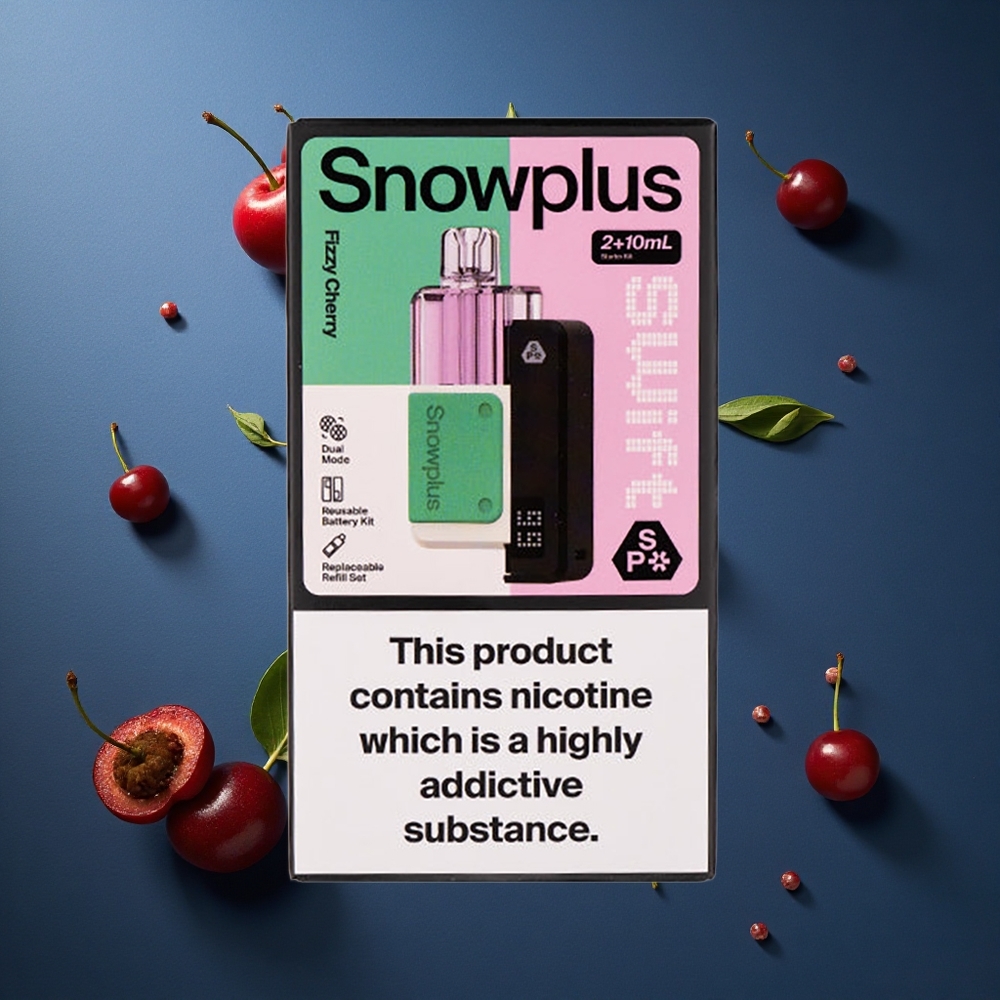 Snowplus Swift 5000 Puffs Dual Mesh (Διπλό Πλέγμα) 1000 mAh (Χιλιάδες mAh) Fizzy Cherry (Φιζύ Κεράσι)