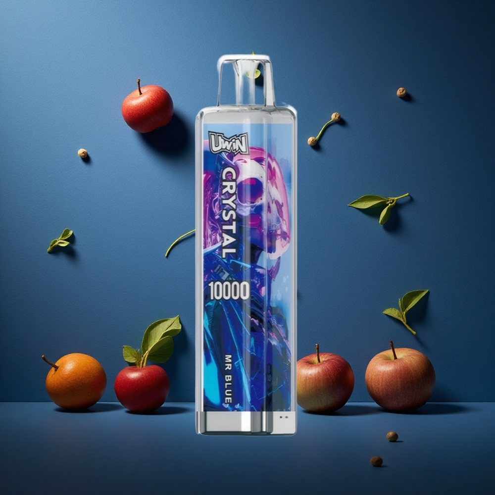 UWIN Crystal 10000 Puffs Ακτινοβολία RGB 18ml Μπλε (Mr Blue)