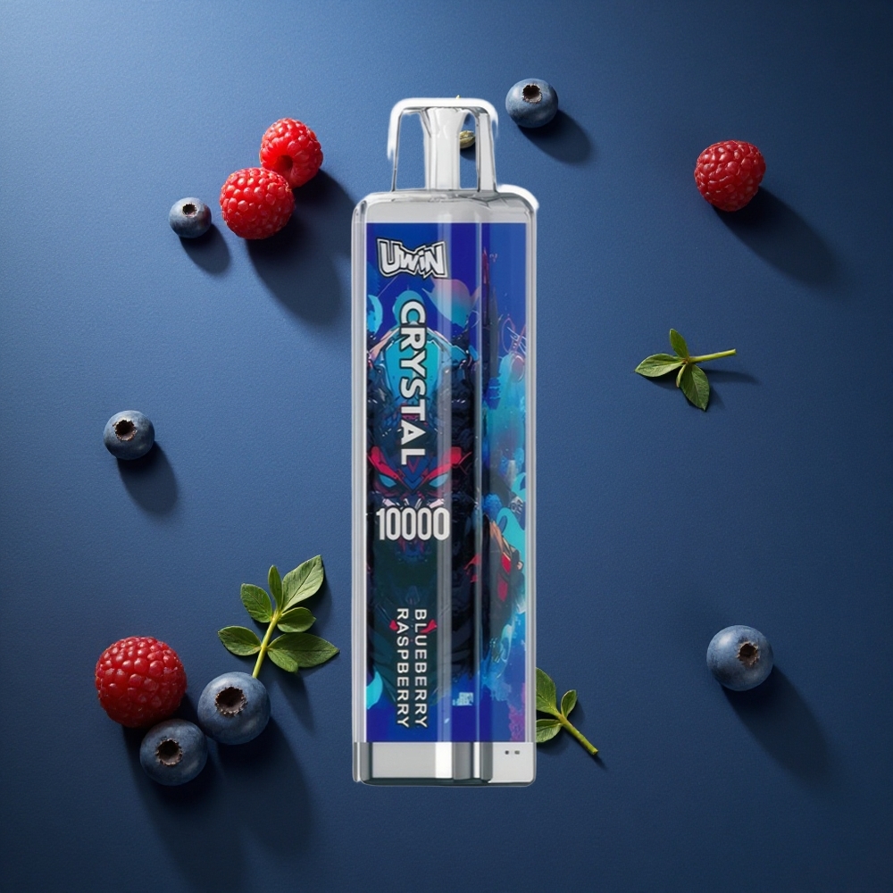 Uwin Crystal 10000 Puffs Μπλε Βατόμουρο 18ml 650mAh