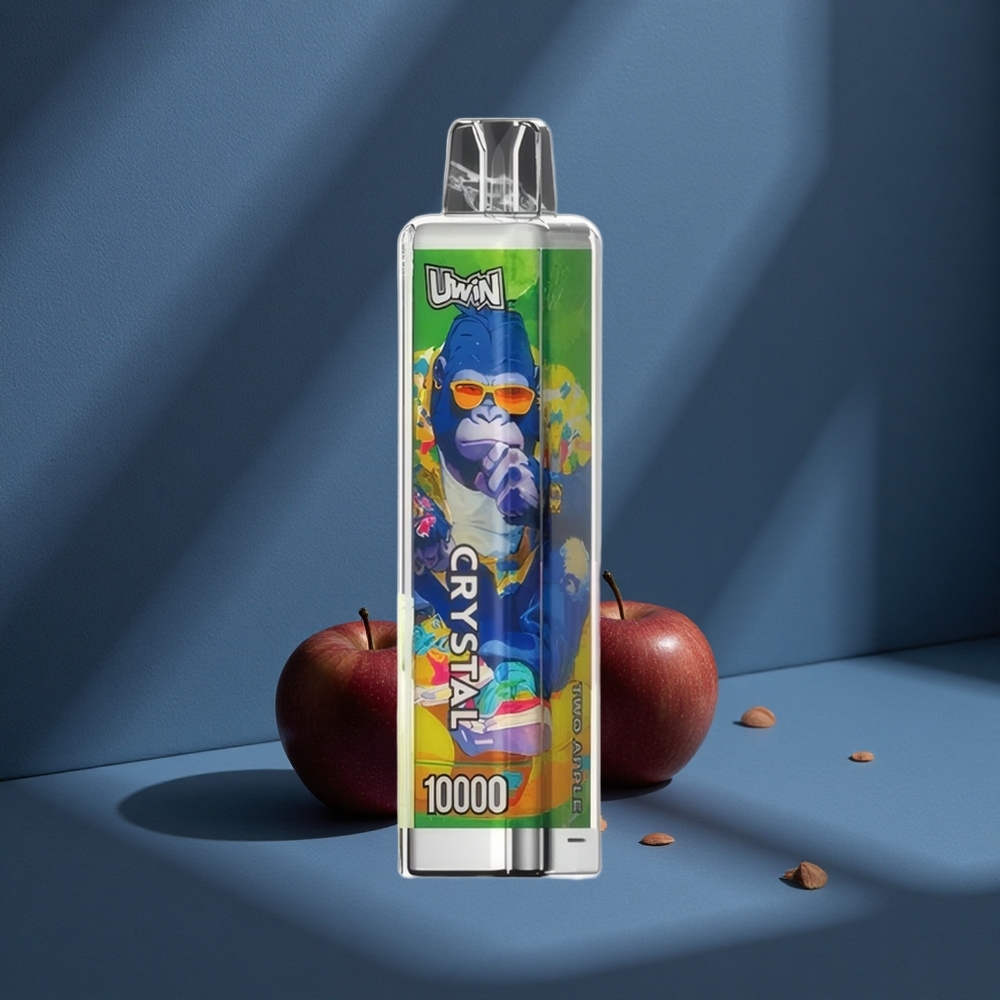 Uwin Crystal 10000 Puffs Δύο Μήλα 18ml RGB