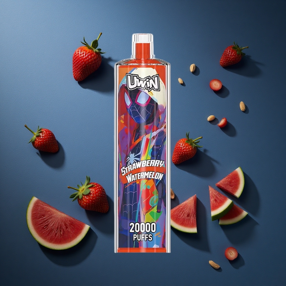 Uwin Shisha Hookah Crystal 20000 Φρουτόπιτα Φράουλα-Καρπούζι 22ml Mesh Coil