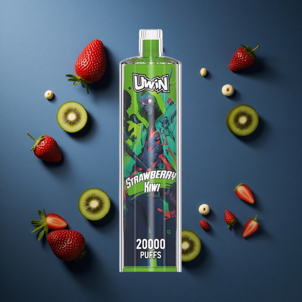 Uwin Shisha Hookah Crystal 20000 Φουσκώσεις Φράουλα Κίβι