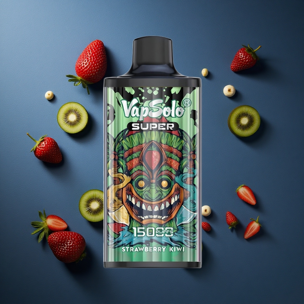 Vapsolo Super 15000 Puffs Φράουλα-Κίβι 40ml 20/50 mg/ml Νικοτίνη 850mAh Mesh