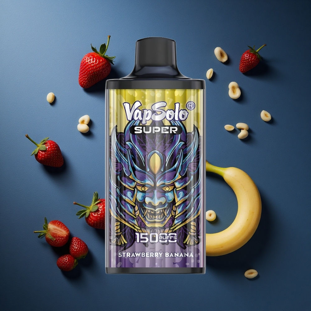 Vapsolo Super 15000 Puffs Φράουλα Μπανάνα 40ml 850mAh