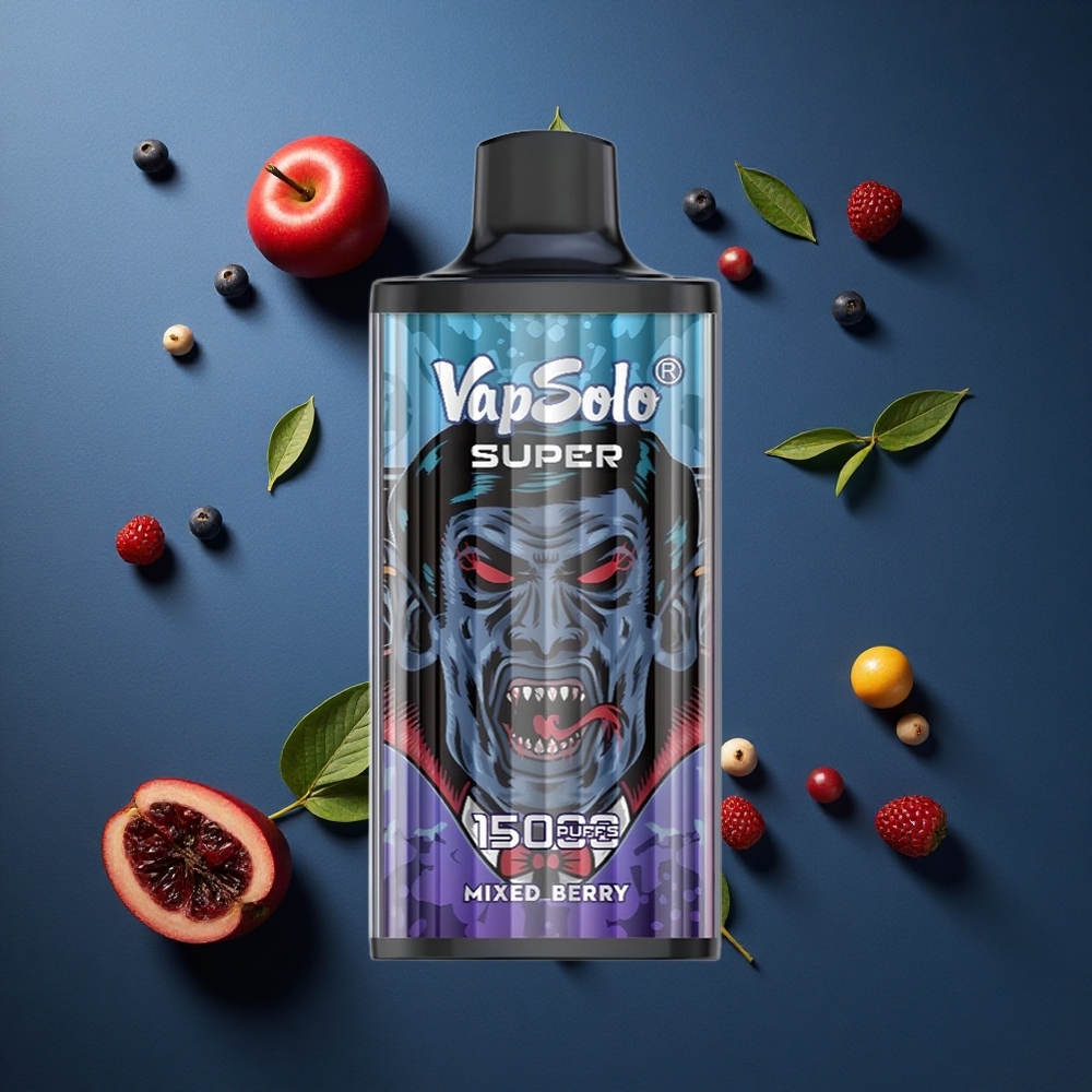 Vapsolo Super 15000 Puffs Αναμειγνύεται Μούρα 40ml 850mah