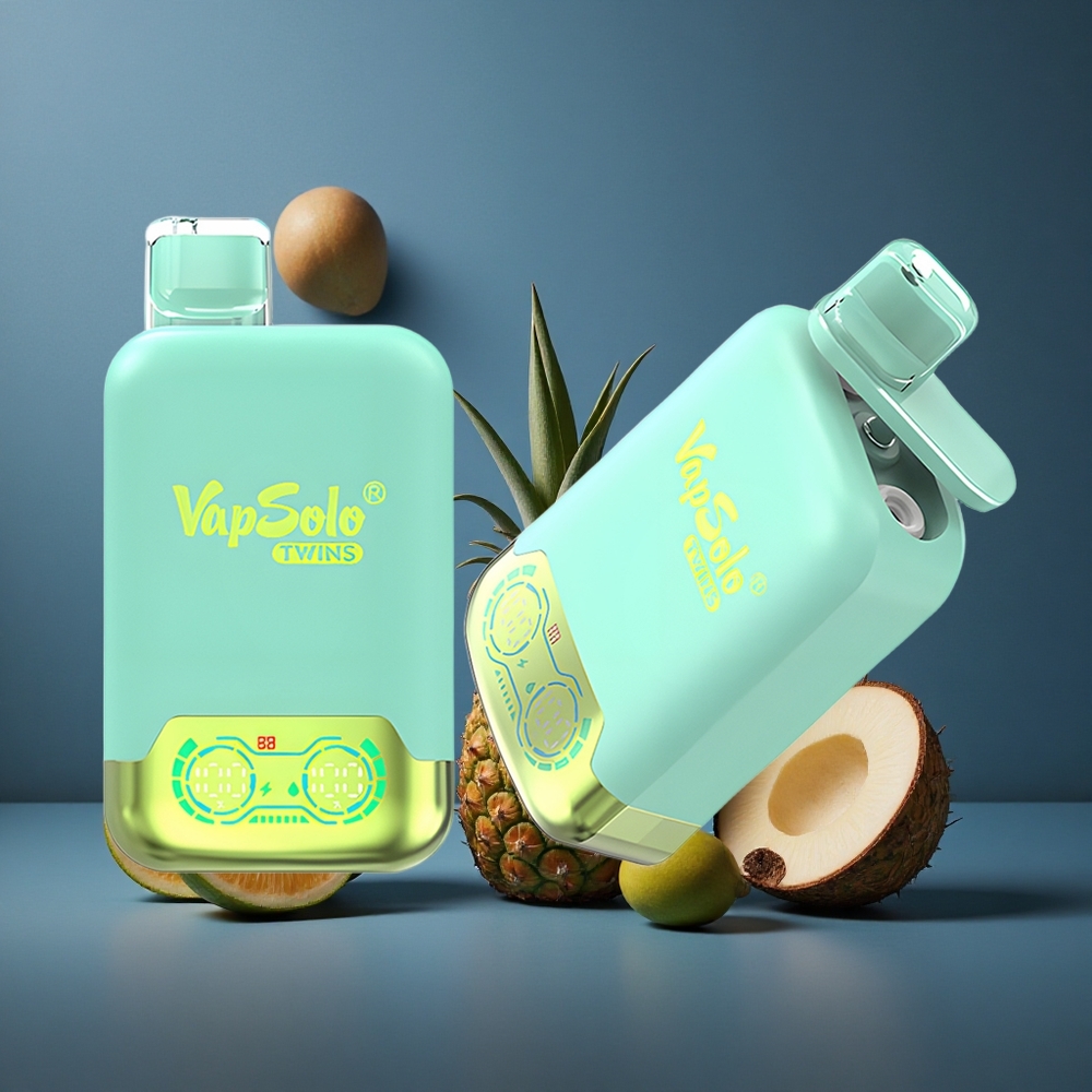 Vapsolo Twins Τριπλό Πεπόνι & Ανανάς Καρύδα 20000 Puffs 40 ml