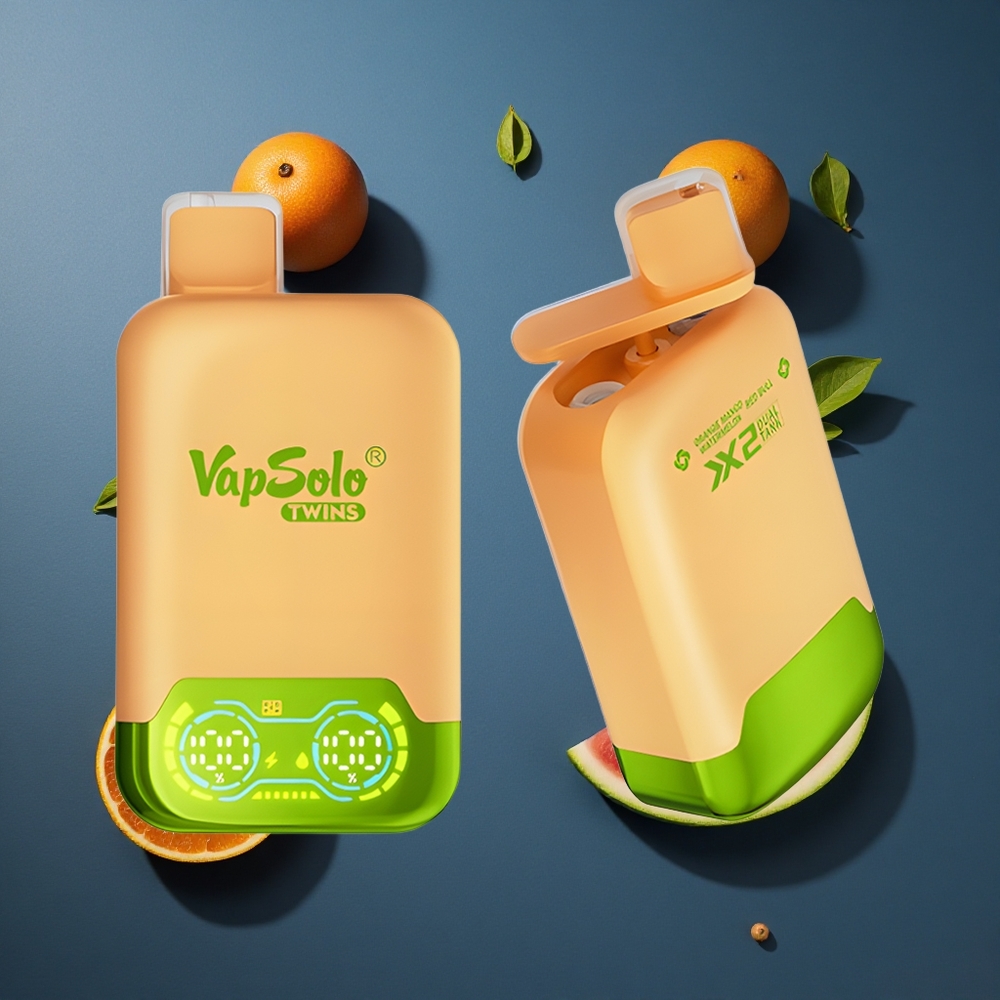 Vapsolo Twins 20000 Puffs 40 ml Πορτοκαλί Μάνγκο Καρπούζι & Red Bull