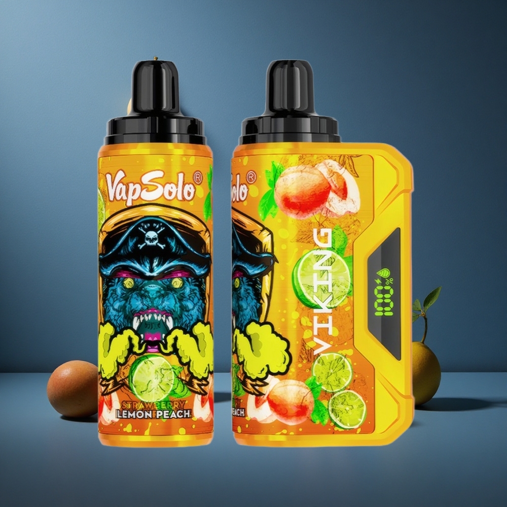 VapSolo VIKING 12000 Puffs Αχλάδι-Ροδάκινο 22ml Τύπος-C