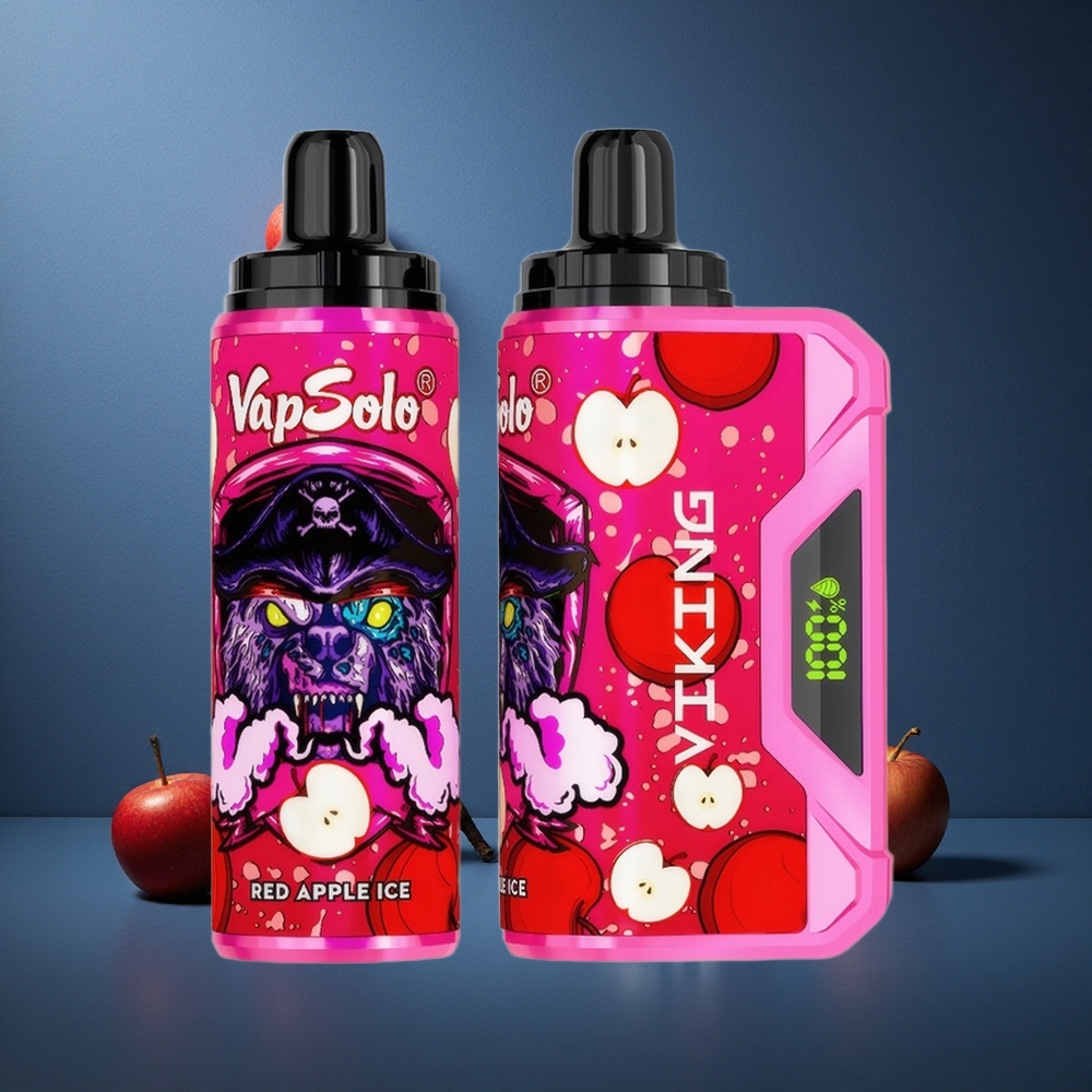 VapSolo VIKING 12000 Puffs 22ml Κόκκινο Μήλο Πάγος