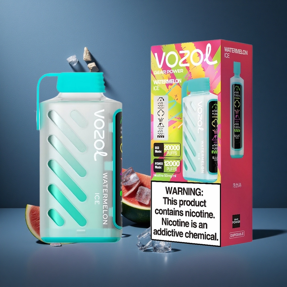 VOZOL Gear Power 20000 Puffs Αχλαδόγαρο Πάγο 20mL Dual Mesh Coil