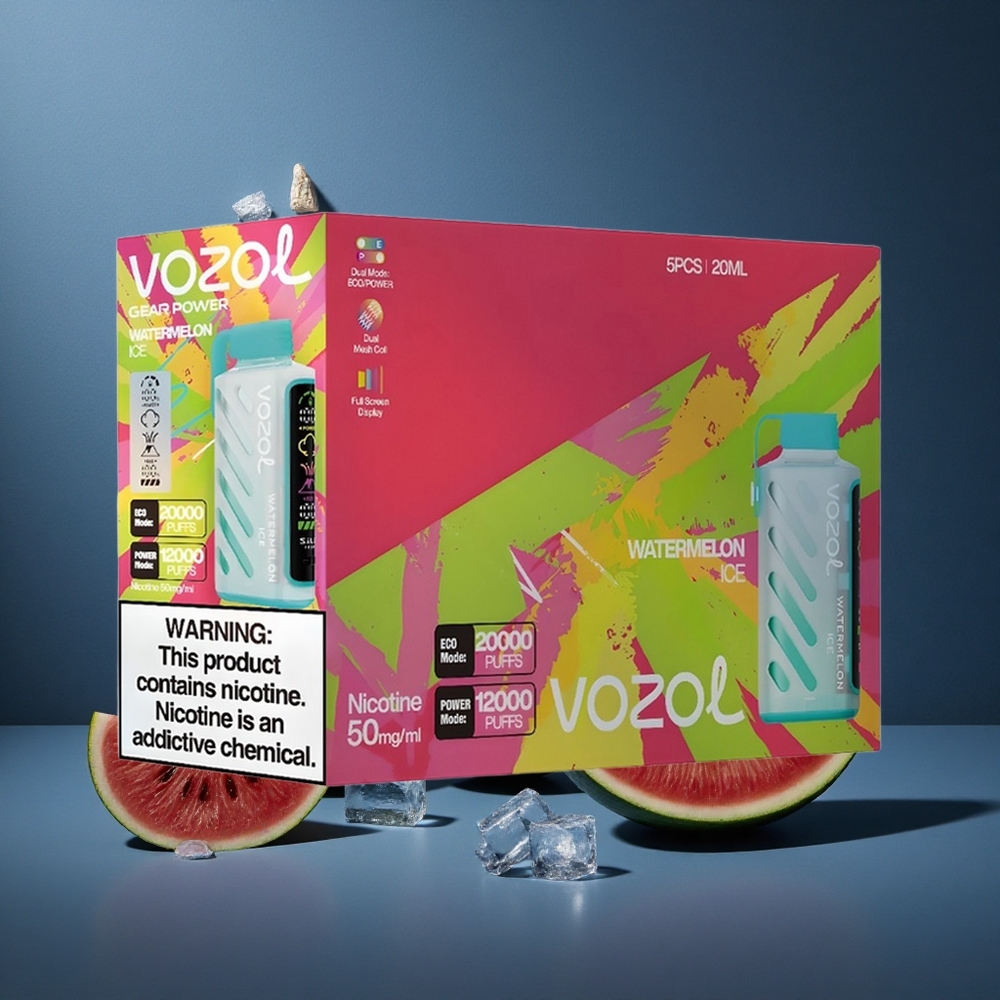 VOZOL Gear Power 20000 Puffs Αχλαδόγαρο Πάγο 20mL Dual Mesh Coil