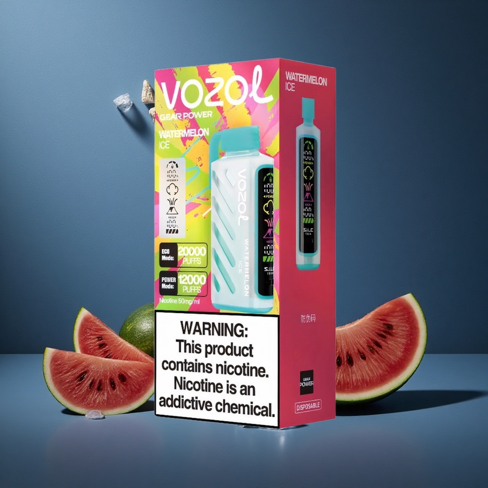 VOZOL Gear Power 20000 Puffs Αχλαδόγαρο Πάγο 20mL Dual Mesh Coil