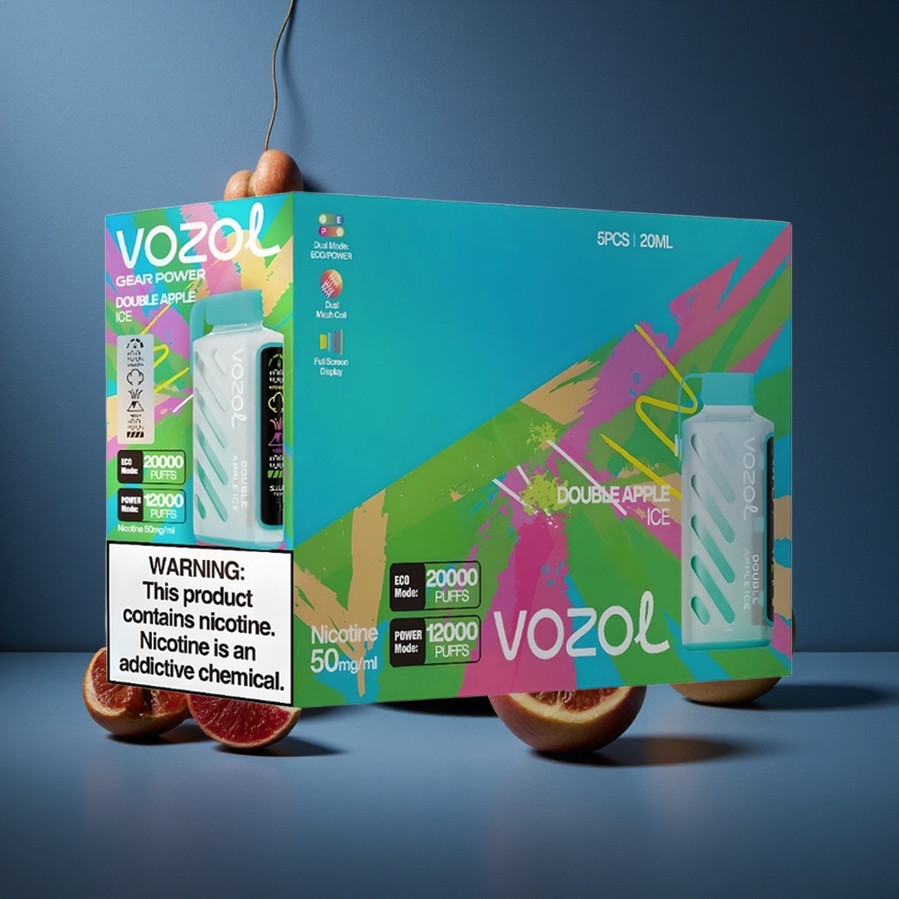 VOZOL Gear Power 20000 Puffs Αμφιμηλία Πάγος Dual Mesh Coil Full Screen Display