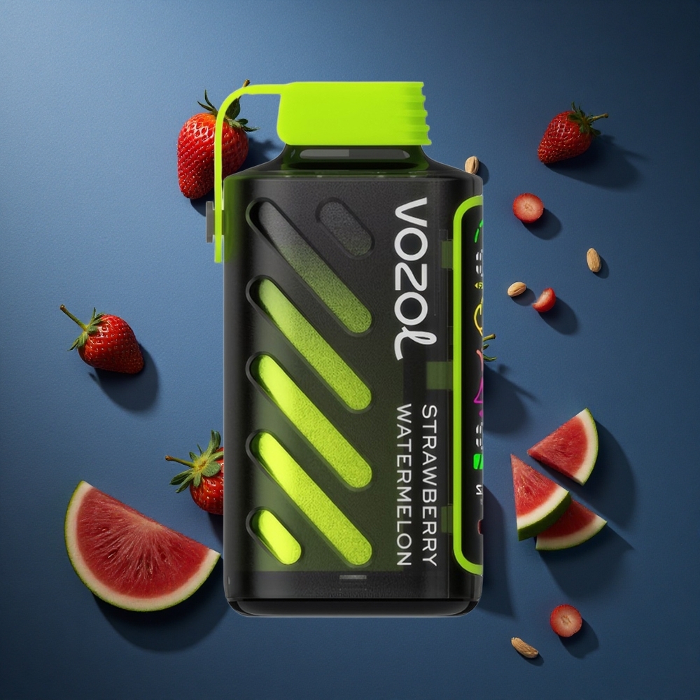 VOZOL Gear Power 20000 Puffs Διπλό Πλέγμα Σπείρας Φράουλα Καρπούζι