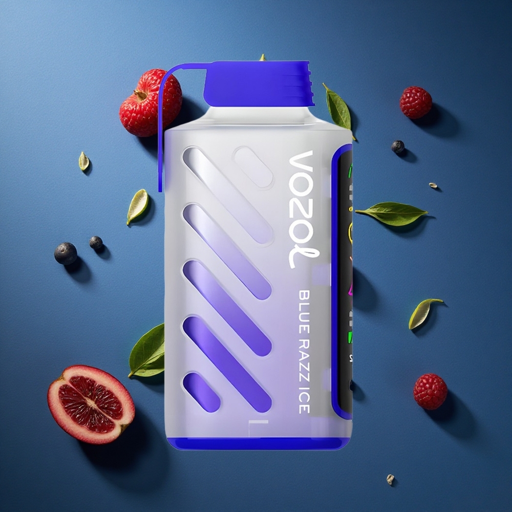 VOZOL Gear Power 20000 Puffs Αμφίθυρος Πλέγμα Πηνίο Μπλε Razz Ice