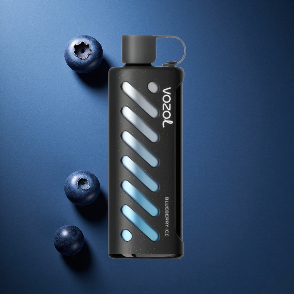 VOZOL Gear Shisha 25000 Puffs Διπλό Πλέγμα 1000mAh Μπλε Μούρο Πάγος