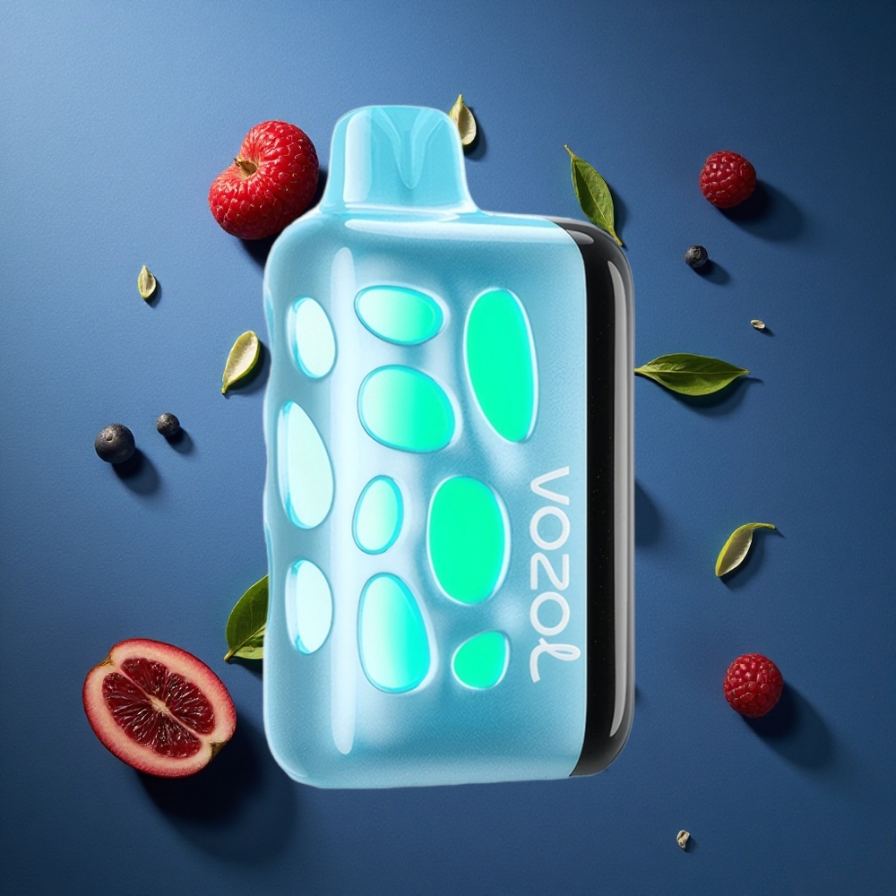 VOZOL RAVE 40000 Απαραίτητη Vape Μπλε Razz Πάγος Φωτεινό Σχέδιο 270 Μοίρες