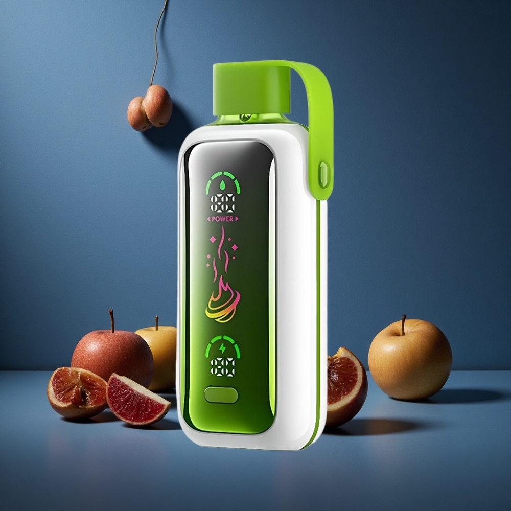 VOZOL Star 20000 Puffs Διπλό Μήλο Πάγος με 2.2" HD Καθρέφτη Οθόνη και Διπλό Πλέγμα