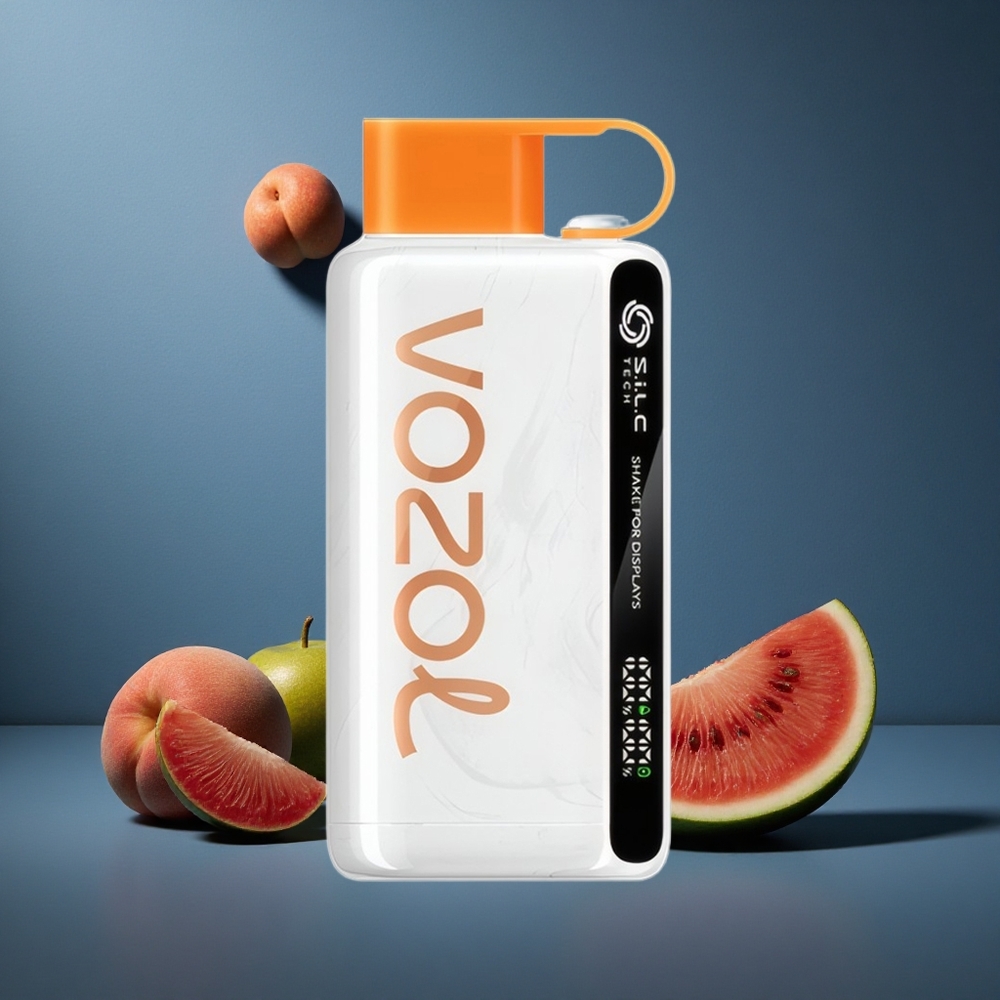VOZOL STAR 9000/12000 Απορριπτέο Τζούρα Ροδάκινο Μάνγκο Καρπούζι με S.i.L.C TECH και 650mAh