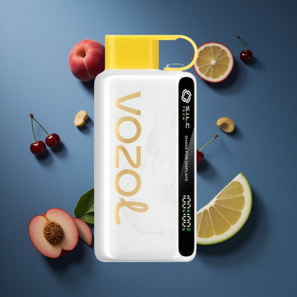 VOZOL STAR 9000/12000 Vape μιας χρήσης Κεράσι Ροδάκινο Λεμονάδα με S.i.L.C TECH και 9000/12000 Puffs
