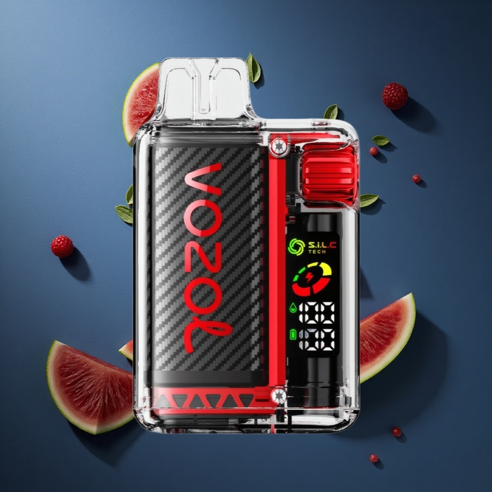 VOZOL Vista 20000 Puffs 650mAh OLED Screen S.i.L.C Tech Dual Mesh Coil Βατόμουρο Καρπούζι