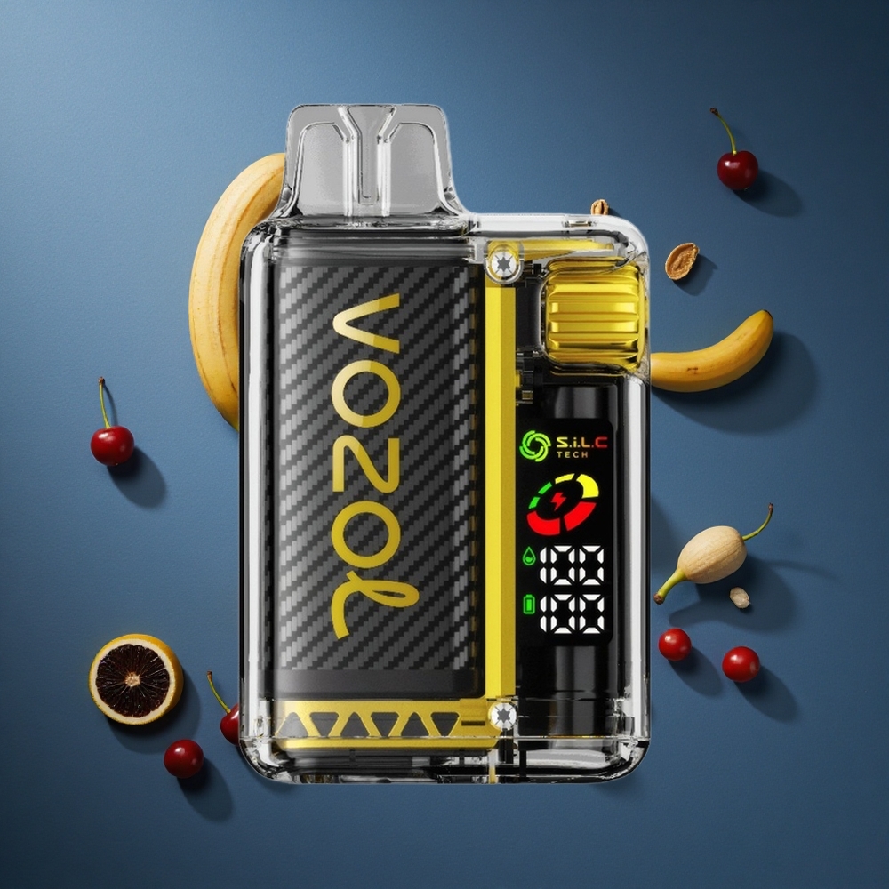 VOZOL Vista 20000 Puffs Διπλό Πλέγμα Coil Δράκος Φρούτο Μπανάνα Κεράσι
