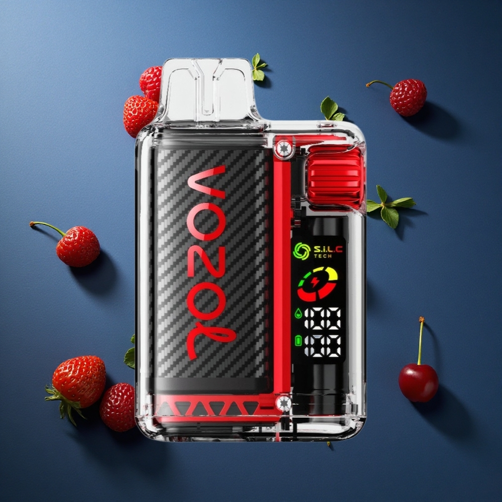 VOZOL Vista 20000 Puffs Φράουλα Βατόμουρο Κεράσι OLED Οθόνη MCU Τσιπ