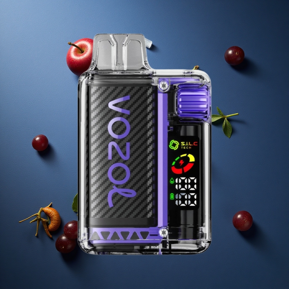 VOZOL Vista 20000 Puffs Αμπέλου Πάγος OLED Οθόνη S.i.L.C Tech Dual Mesh Coil