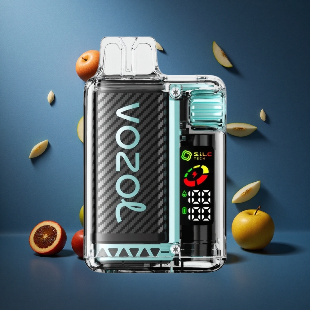 VOZOL Vista 20000 Puffs Μήλο Ξινό Πάγος με OLED Screen και MCU Chip