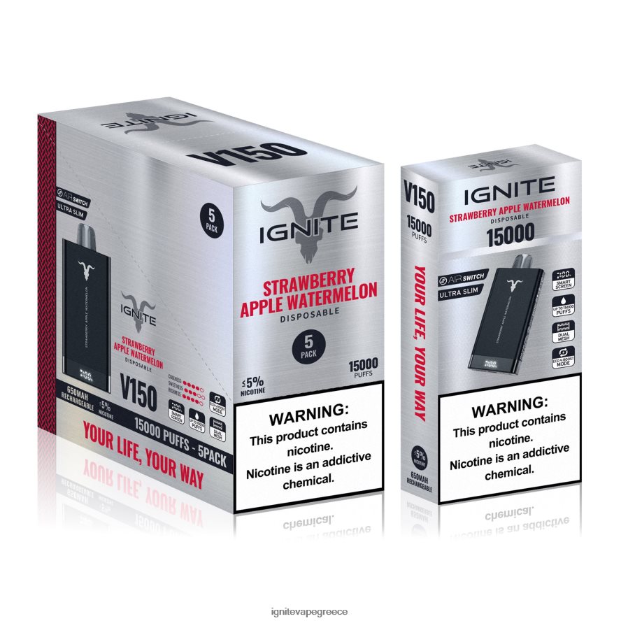 IGNITE Vape Athens - IGNITE V150 στυλό vape 5-pack λεμονάδα φρούτων δράκου 4D8L6284