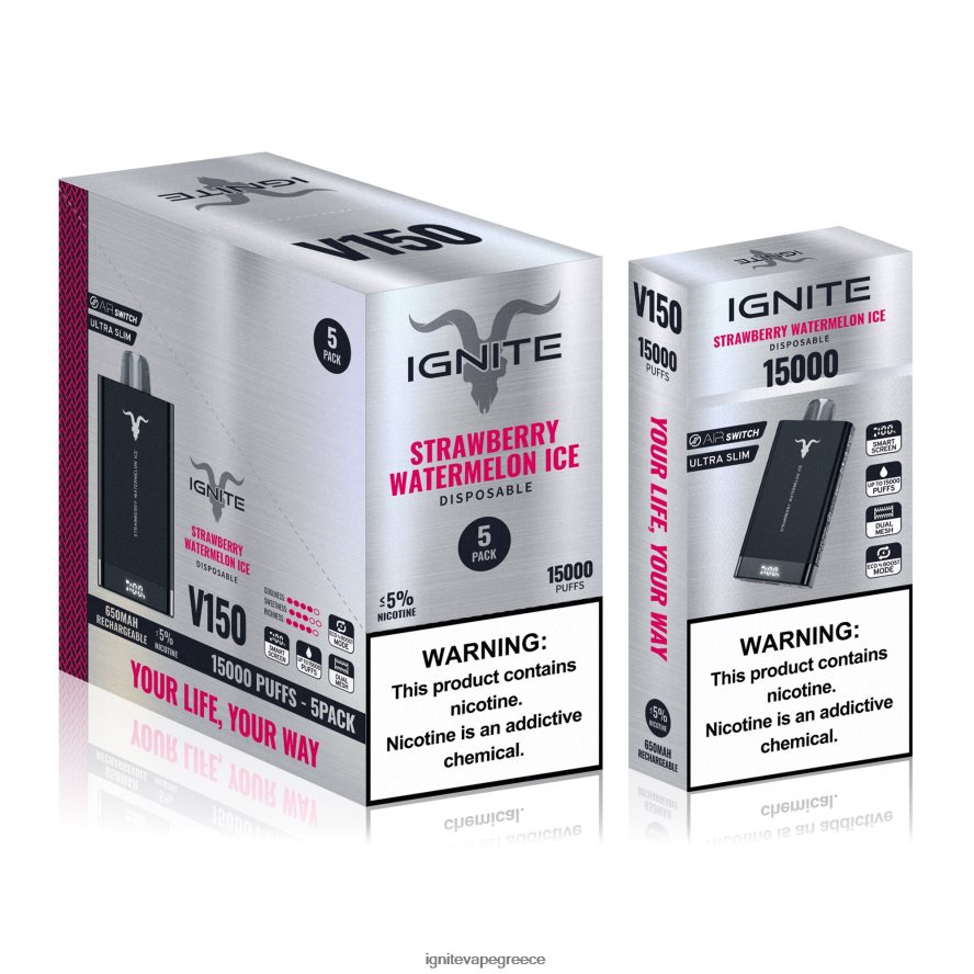 IGNITE Vape Athens - IGNITE V150 στυλό vape 5-pack λεμονάδα φρούτων δράκου 4D8L6284