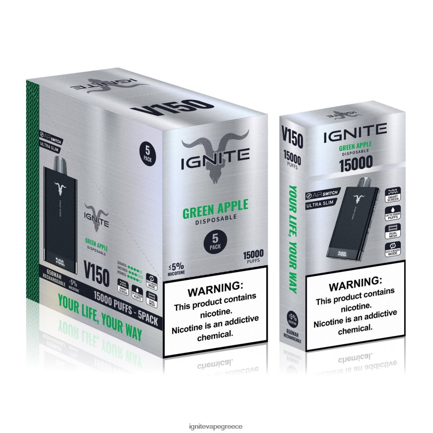IGNITE Vape Athens - IGNITE V150 στυλό vape 5-pack λεμονάδα φρούτων δράκου 4D8L6284